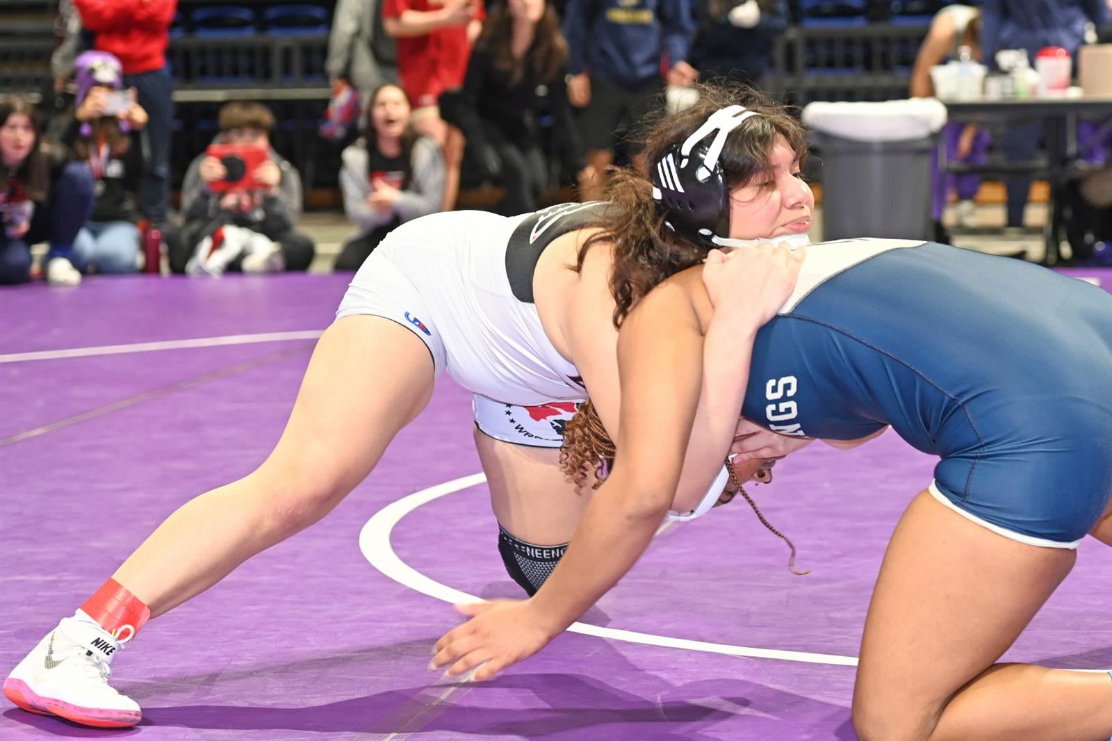 Langham Creek High School sophomore Amy Sorto won the 165-pound girls’ regional title to advance to the state tournament.